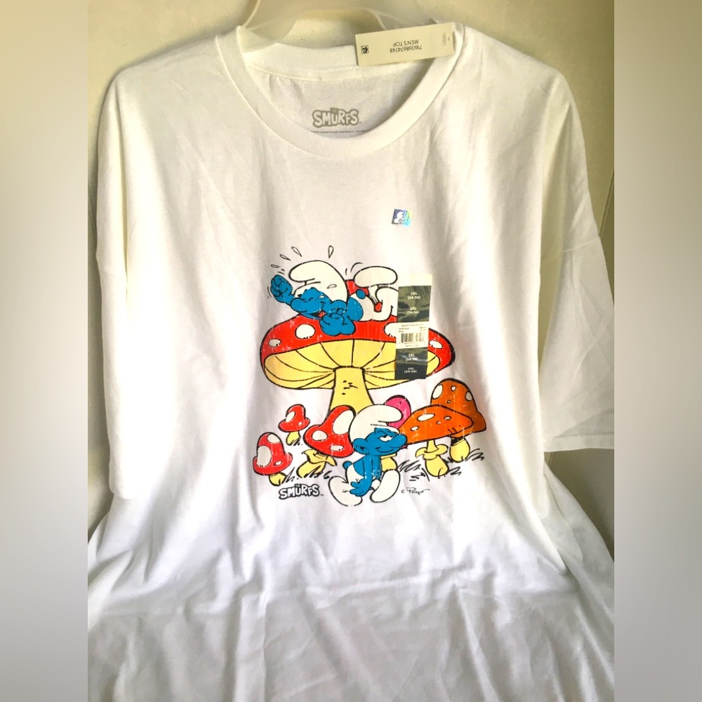Smurfs Men's Graphic Tee Shirt - Size 3-X-Large - NWT